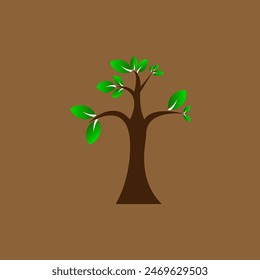 Tree green vector art, Nature, National Tree Planting Day