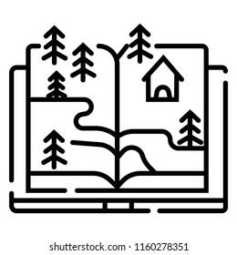 Tree growing from a book
