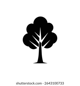 Tree with Growing Branches Symbolizing Growth and Nature