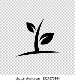tree grows icon design flat vector