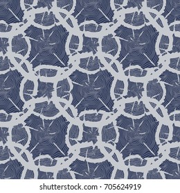 Tree growth rings seamless pattern - abstract nature seamless texture. Vector illustration