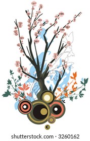 Tree grunge background series. Check my portfolio for more of this series as well as thousands of other great vector items.