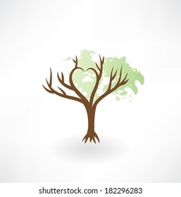tree grunge icon