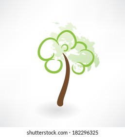 tree grunge icon