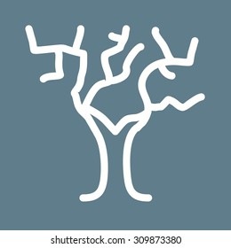 Tree, Halloween, hanging icon vector image.Can also be used for Halloween, celebration, observances and holidays. Suitable for mobile apps, web apps and print media.