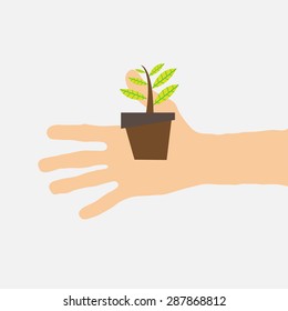 tree in hand