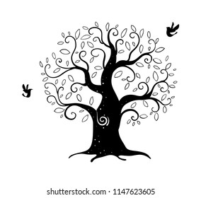 tree hand drawn