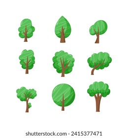 Tree hand drawn vector icon illustration