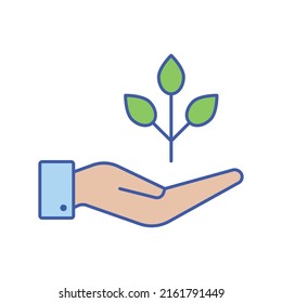 Baumhand-Vektorsymbol, geeignet für gewerbliche Arbeiten und leicht zu ändern oder zu bearbeiten

