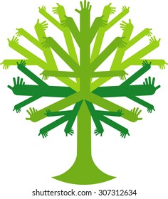 Tree of hands