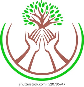 Tree In Hands Logo