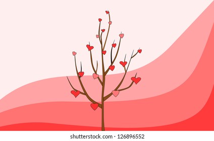 Tree with hearts