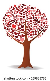 Tree with hearts