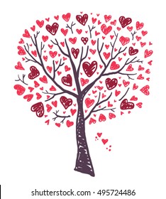 Tree with Hearts