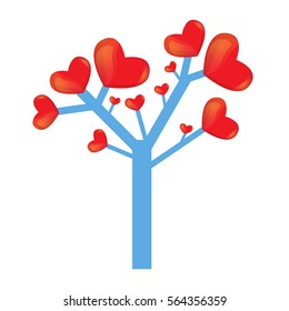 tree hearts