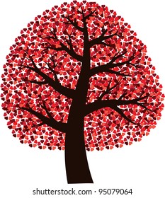 Tree with hearts