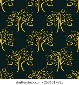 Tree with hearts Luxury trendy applicable design cute abstract vector illustration artwork.eps