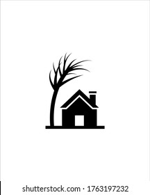 tree home icon,vector best flat icon.