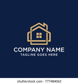 Tree Home Logo Template