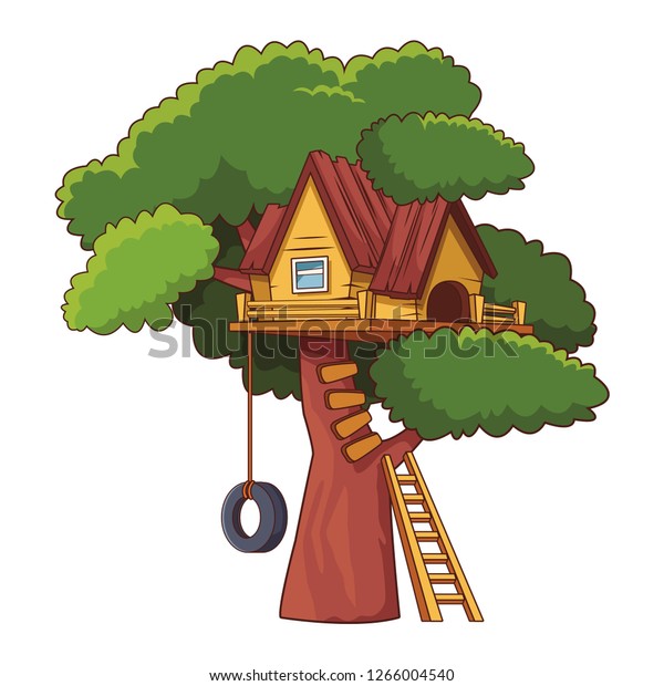 tree house cartoon drawings