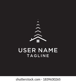 Tree House  icon Logo design Template Illustration Stock Vector , logo home tree