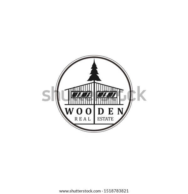 Tree House Logo Design Carpenter Wood Stock Vector (Royalty Free ...