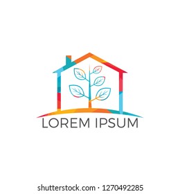 Tree House logo design. Minimal tree house logo company and business.