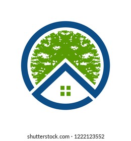 Tree House Logo Design Template