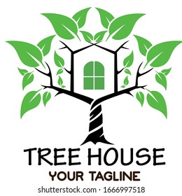 TREE HOUSE LOGO DESIGN TEMPLATE