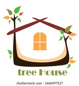 TREE HOUSE LOGO DESIGN TEMPLATE