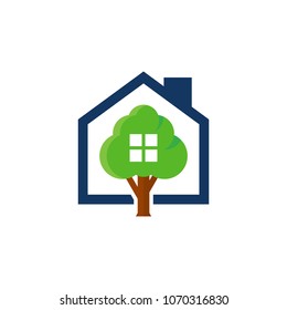 Tree House Logo Icon Design