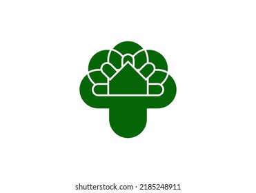 Tree House Logo simple abstract design