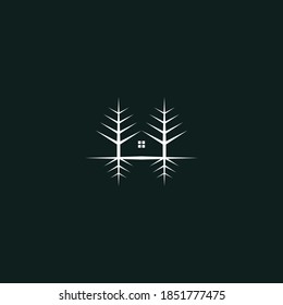 ilustración vectorial simple de la casa de árbol