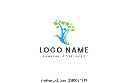 Tree Human Vector Logo template