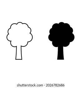 Tree icon for apps and web sites