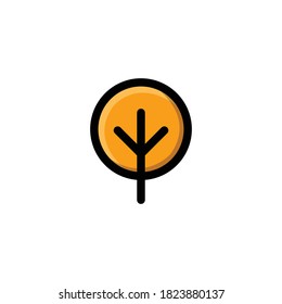 Tree Icon, Autumn Symbol .
