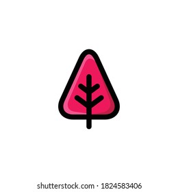 Tree Icon, Autumn Symbol .
