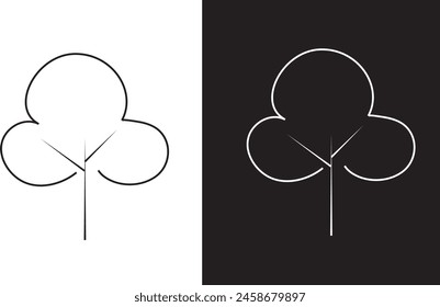Tree icon black and white background 