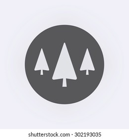 Tree icon in circle