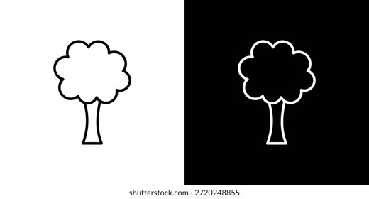 Ícone de árvore Design de clip-art. Ícones de linha