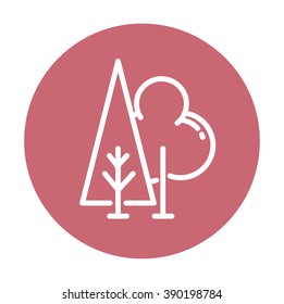 Tree icon. Concept flat style design illustration icon.