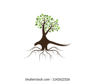 Tree icon concept of a stylized vector illustration
