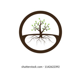 Tree icon concept of a stylized vector illustration
