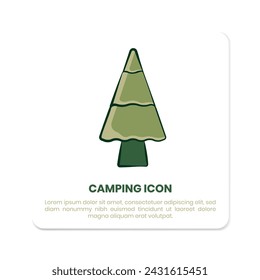 tree icon design in hand drawn style