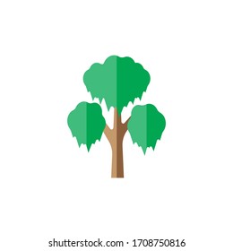 Diseño de icono de árbol aislado en fondo blanco