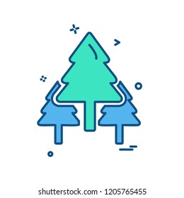 Tree icon design vector