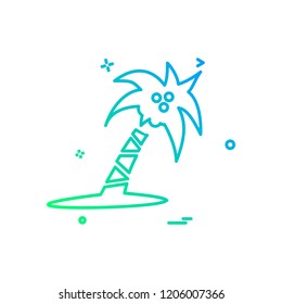 Tree icon design vector