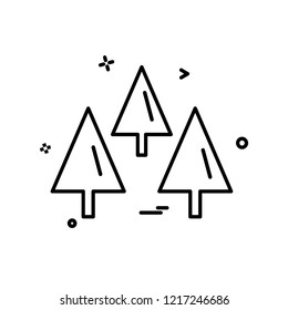 Tree icon design vector