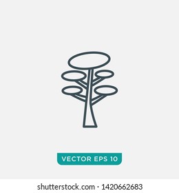 Tree Icon Design, Vector EPS10
