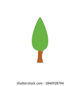 Diseño de iconos de árbol. Ilustración del vector